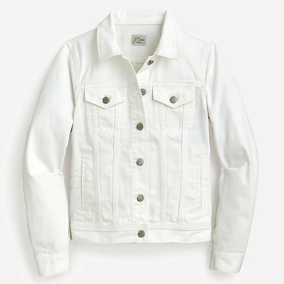 J crew classic denim jacket in white - Picture 1 of 2